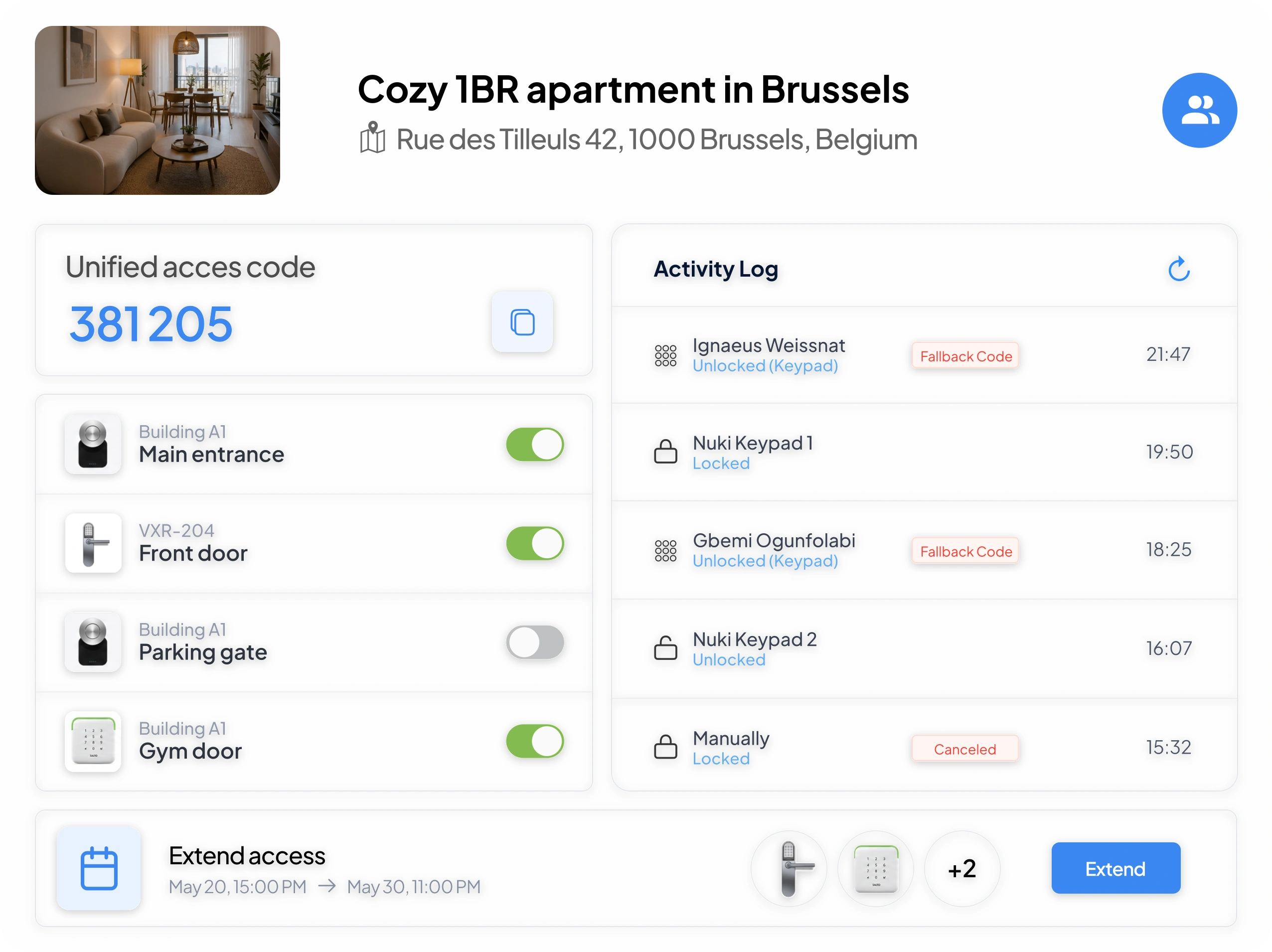 Access Management interface preview